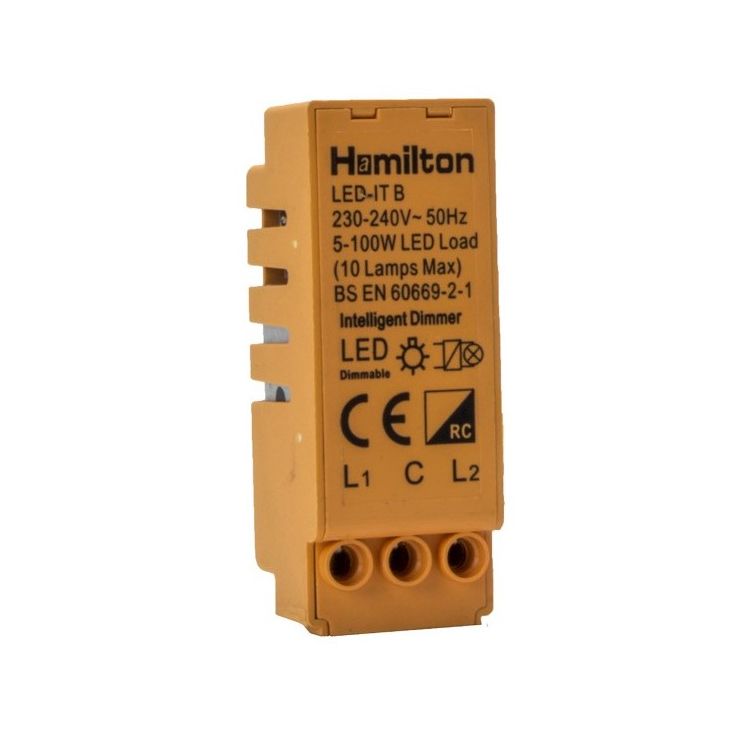 Hamilton LEDITB100 100W 2 Way Trailing Leading Edge LED Dimmer Module