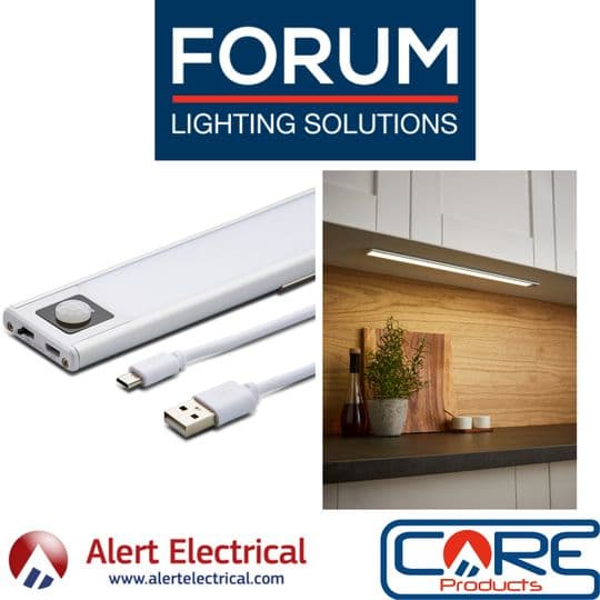 Background image for Easy to Install with no need for complex Wiring! Electralite Slim Rechargeable PIR Sensor Cabinet Lights