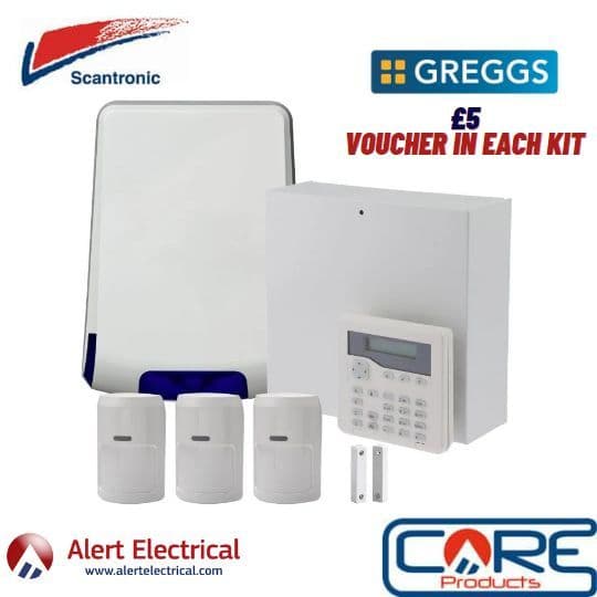 Background image for Get Breakfast or Lunch with Greggs When Purchasing the Scantronic I-ON10 Wired Alarm Kits Until April!