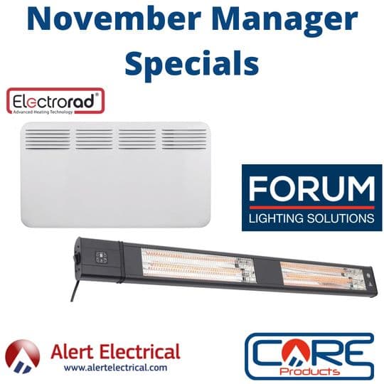 Background image for Alert Electrical November Manager Specials.