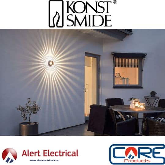 Background image for Give the outside of your home that modern look with the Konstsmide Monza LED wall light range