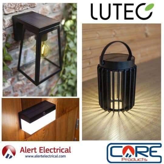 Background image for New Solar Powered Outdoor Lighting options now available from Lutec Lighting