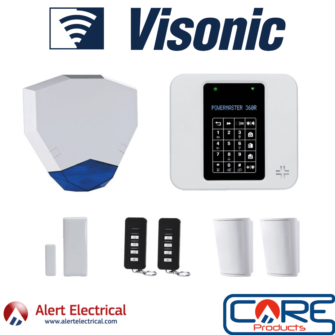 Background image for A Wireless Alarm System with WiFi & Lan Connectivity. Visonic PowerMaster-360R Wireless Alarm System