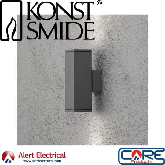 Background image for The Konstsmide Monza wall light is the perfect additional to any outside wall this winter