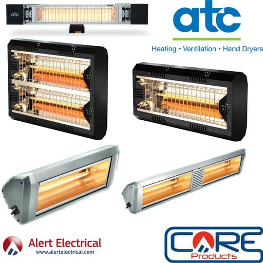 Background image for Enjoy your outdoor space this Summer with the ATC Patio heater range available at Alert Electrical