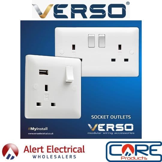 Background image for Elevate Your Space with Verso White Plastic Wiring Accessories