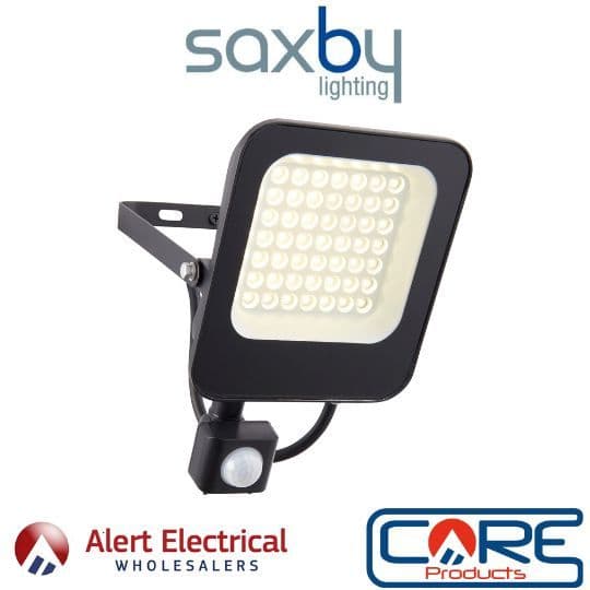 Background image for Saxby Lighting Gard range of LED floodlights now available from Alert Electrical