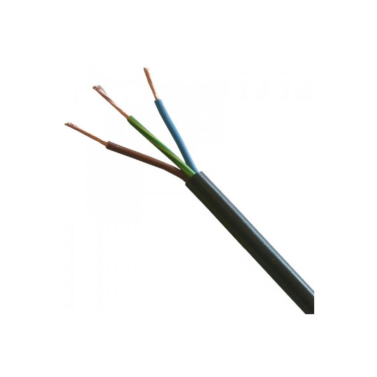 3 Core 1.5mm 16 Amp PVC Flexible Cable 1m 100m Round Flex Electrical Wire  WHITE