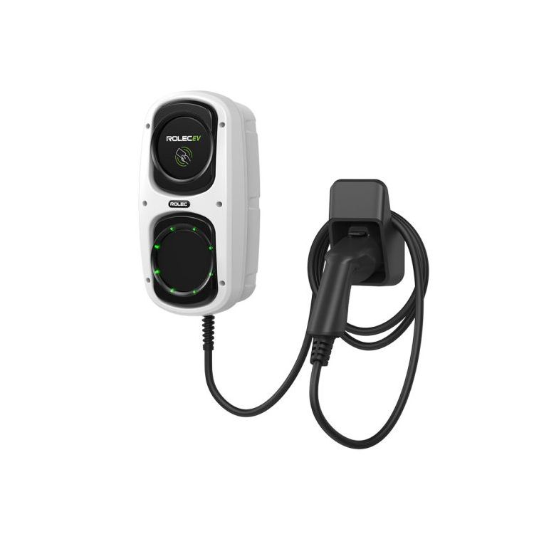Rolec Wallpod Smart 7.4kw 5m Tethered Ev Charger White ROLEC4140W