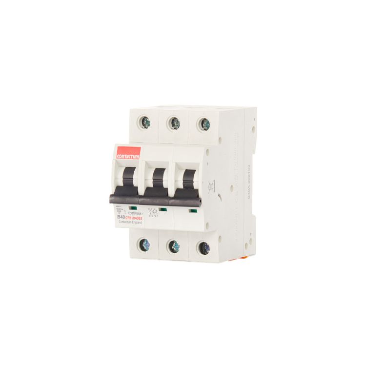 Contactum 40 Amp Triple Pole Type B MCB 10KA | CPB1040B3