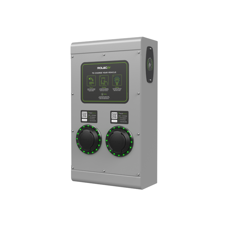 22kW Commercial EV Charger, Type 1 & Type 2, Triple Phase, Untethered -  VEC02