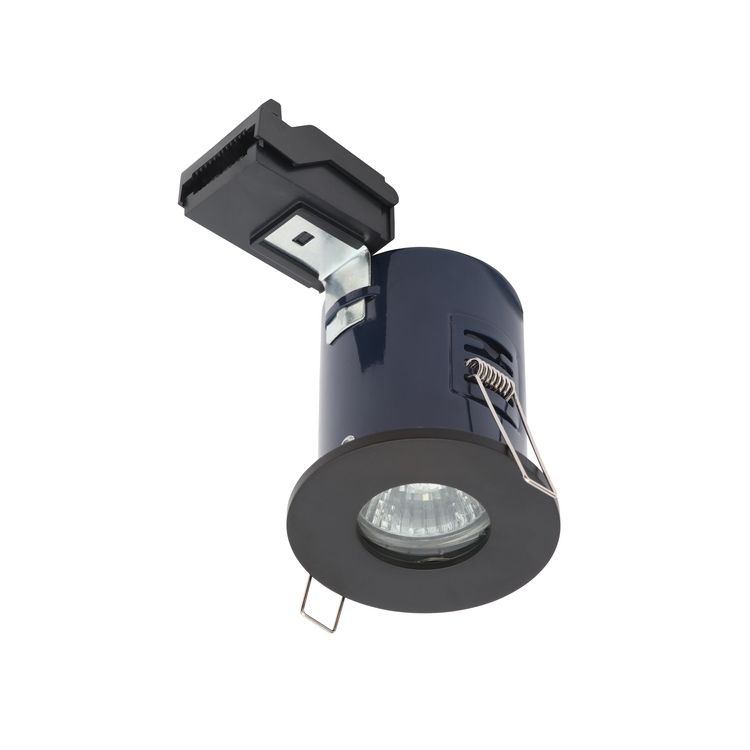 Electralite Yate IP65 Fire Rated GU10 Fixed Downlight Matt Black ELA 27467 MBLK