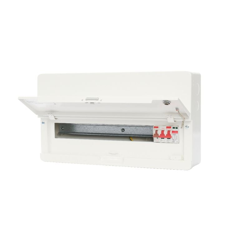 Contactum Defender 18 Way 100A Main Switch Consumer Unit & SPD | SDD181SPMS