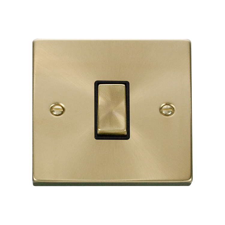 Click Deco Satin Brass Intermediate Switch VPSB425BK