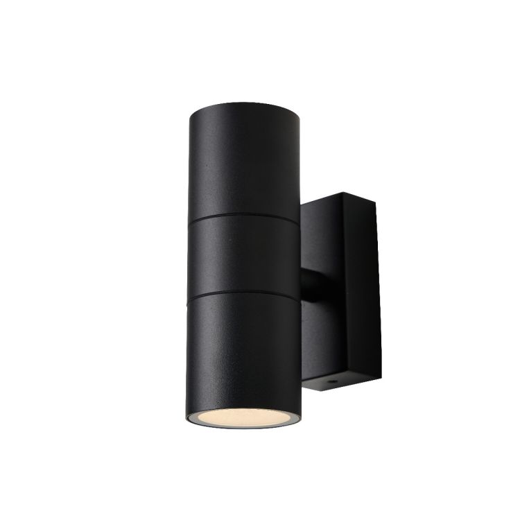 Forum Zinc Leto ZN-20941-BLK Up & Down GU10 Wall Light in Black ...