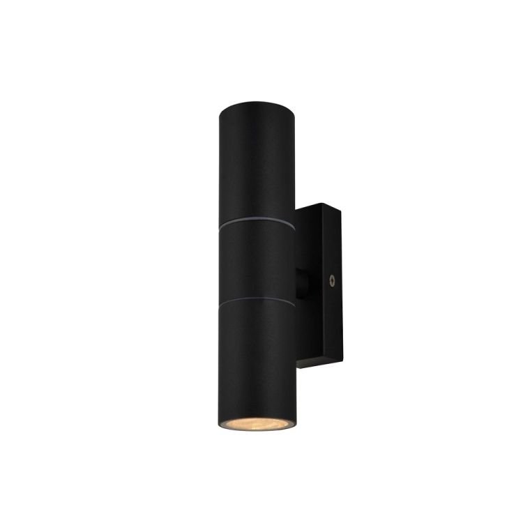 Forum Lighting Zinc Leto Up & Down GU10 Wall Light Black | ZN-20941-BLK