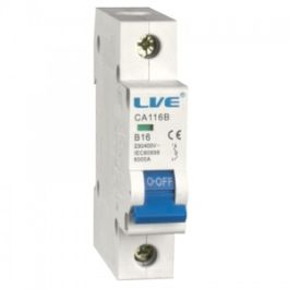 Live Electrical A Single Pole Type B Mcb Ca B