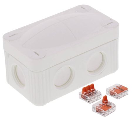 Wiska COMBI 206 Junction box C/W 3x WAGO 221-413 White | 10109902