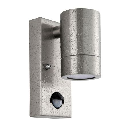 Saxby Palin 1lt PIR Wall Light Marine Grade IP65 Stainless Steel (316) | 101351