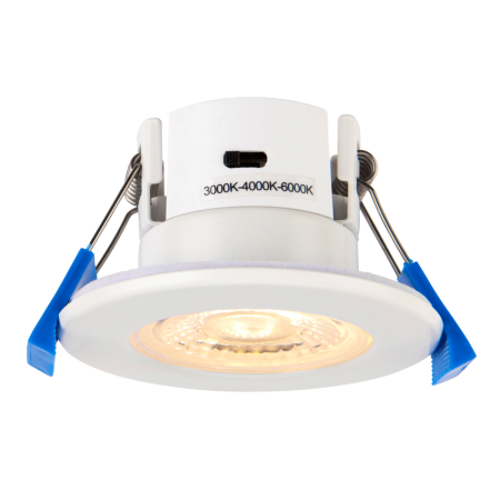 Saxby ShieldECO CCT Colour Selectable 5W IP65 LED Dimmable Downlight | 109804