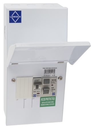 Lewden PRO-REV40A 40A 5 Module EV Consumer Unit With Type A RCCB