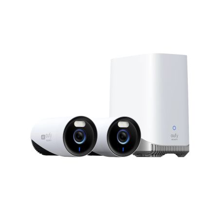 Eufy E8601321 eufyCam E330 WiFi Professional 4K Wired 2 Camera Kit & Homebase 3
