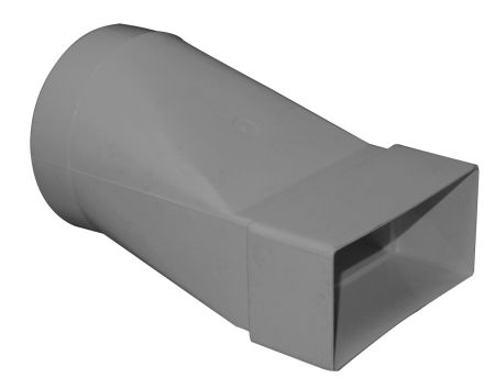 Verplas 204x60mm Rectangular to 100mm Round Adaptor rectangular Ducting | VKC5615