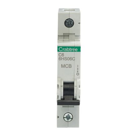 Crabtree Loadstar Type C 6A Single Pole 10kA Miniature Circuit Breaker | 6HS06C
