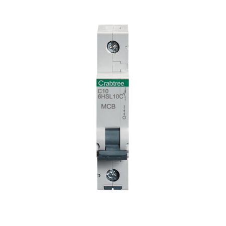 Crabtree Loadstar Type C 10A Single Pole 10kA Miniature Circuit Breaker | 6HS10C