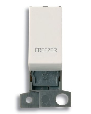 Click MiniGrid MD018PWFZ Polar White 13A Double Pole Freezer Switch Module