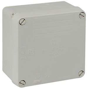 Wiska WIB1 IP65 Weatherproof Sealed 110 x 110 x 60mm Adaptable Box | 815LH