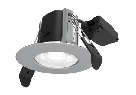 ALL LED Atom Fixed 5W IP65 CCT Selectable Dimmable LED Fire Rated Downlight Polished Chrome Finish | AFD05/F/PC/CCT