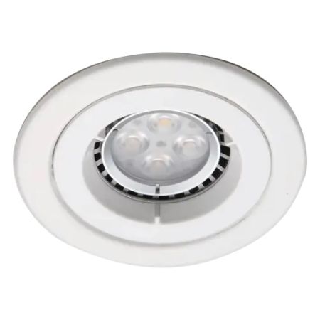 Ansell AMICD/IP65/MW iCage Mini Matt White 50W GU10 IP65 108mm Fire Rated Downlight
