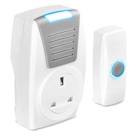 Masterplug Wireless 100m Plug-Through Door Chime | BDCPT100