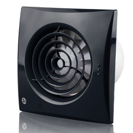 Blauberg CALMBLACK150S Calm 150mm Zone 1 Kitchen Extractor Fan Low Noise & Energy Silent Black