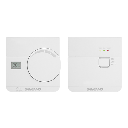 Sangamo Choice+ Wireless Thermostat with Digital Display | CHPRSTATDRF