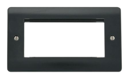 Click Mode Part M 2 Gang Quad Aperture Unfurnished Plate | CMA312AG