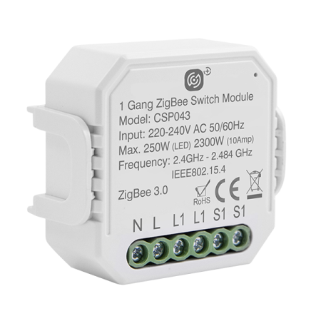 Click Smart Plus 10A 1 Gang Smart Switching Receiver | CSP043