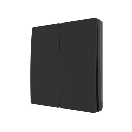 Culina Konect 2 Gang Kinetic Push Switch Matt Black Ip42 Cul-40034