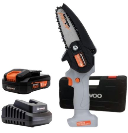 Daewoo DALMCH18-1 U-force Cordless Mini Chainsaw Electric + Battery & Charger