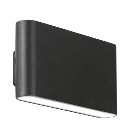 Aurora WallE 12w Decorative Surface Mounted Up/Down Wall Light Black | EN-WL82BLK/40
