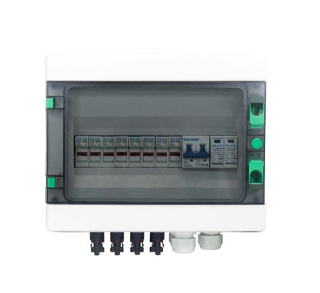 Live Electrical 12 way 4 Input 1 Output Solar Consumer Unit DC1000V | ENC12-PV4/1