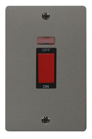Click Define Black Nickel 2G 45A Cooker Switch & Neon | FPBN203BK