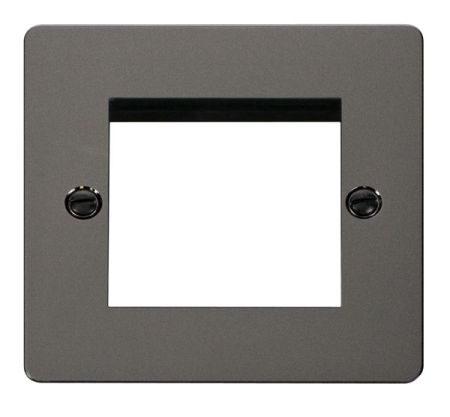Click Define Black Nickel New Media Twin Aperture Plate | FPBN311