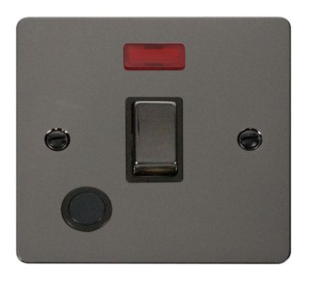 Click Define Black Nickel Ingot 20A 1G DP Switch, Flex Outlet & Neon | FPBN523BK