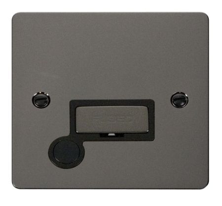 Click Define Black Nickel Unswitched Fused Spur + F/O | FPBN550BK