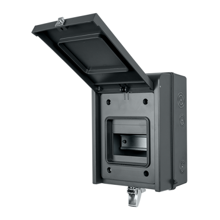 Elucian 5 Way IP65 Unpopulated Metal Garage Unit Anthracite Grey | GUEB5IP65AG