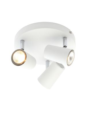 Inlight Harvey 3 Light GU10 Spotlight Plate White