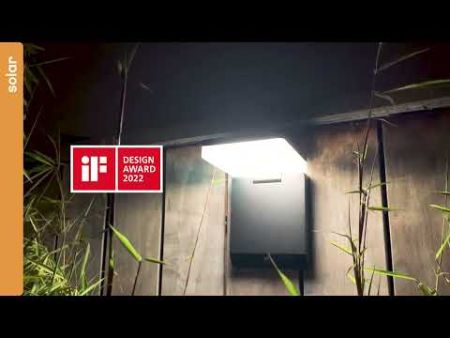 Lutec Moze Solar Adjustable LED Wall Light Matt Black | 6943101012