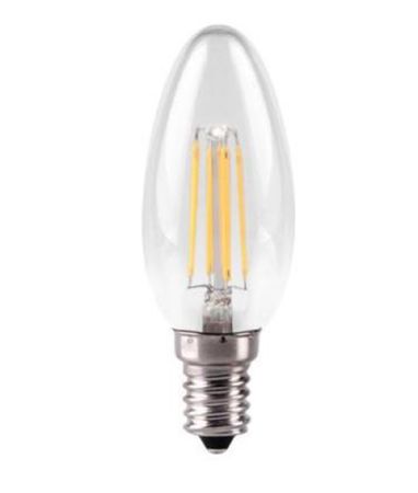 Kosnic KFLM04CND/E14-CLR-N27-K LED E14 4w LED Filament Candle Bulb 2700K